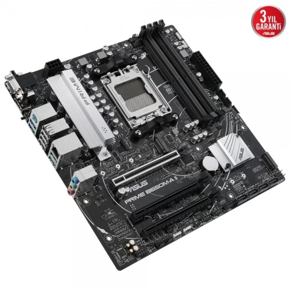 ASUS PRIME B650M-A II-CSM DDR5 6400Mhz AMD Soket AM5 mATX Anakart