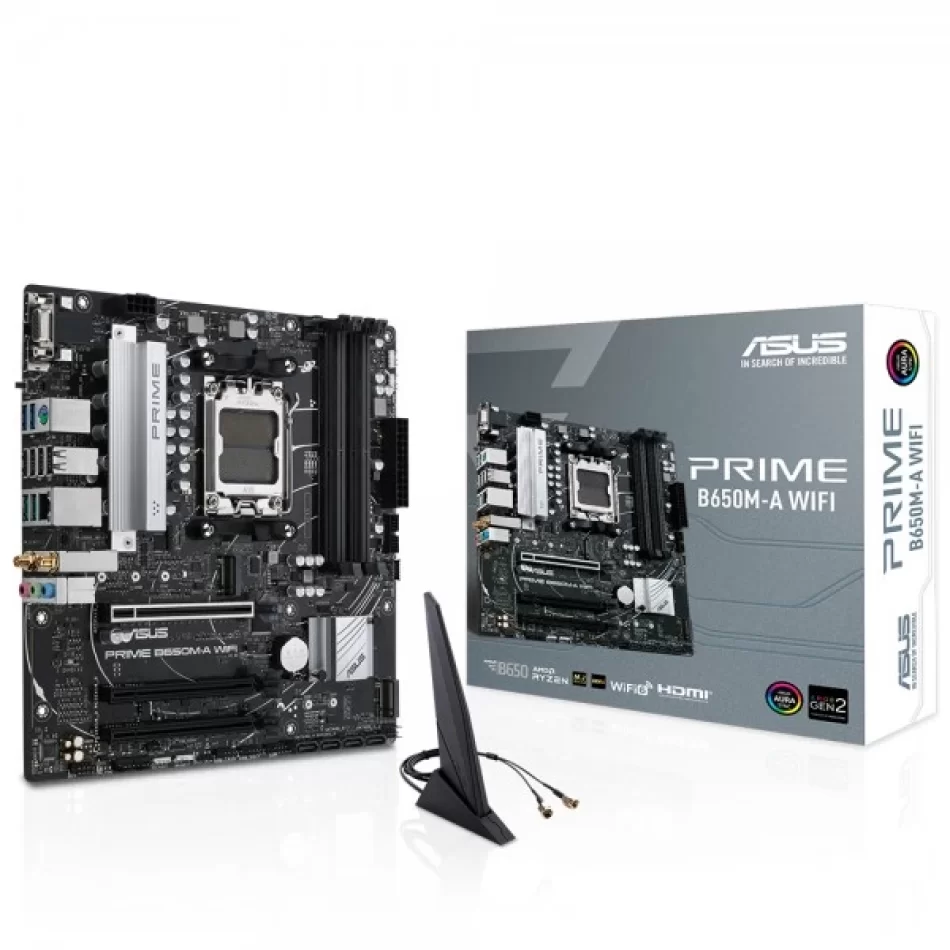 ASUS PRIME B650M-A WIFI DDR5 6400MHz AMD Soket AM5 mATX Anakart