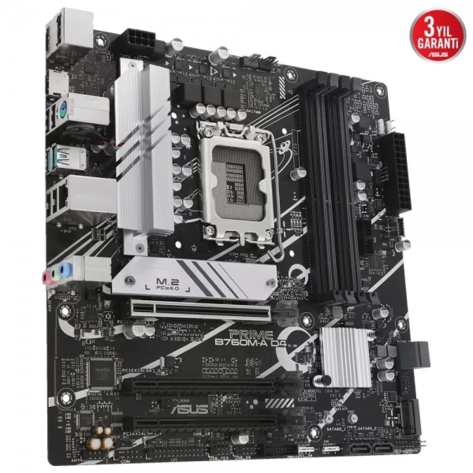 ASUS PRIME B760M-A D4 5333MHz DDR4 Intel Soket 1700 mATX Anakart