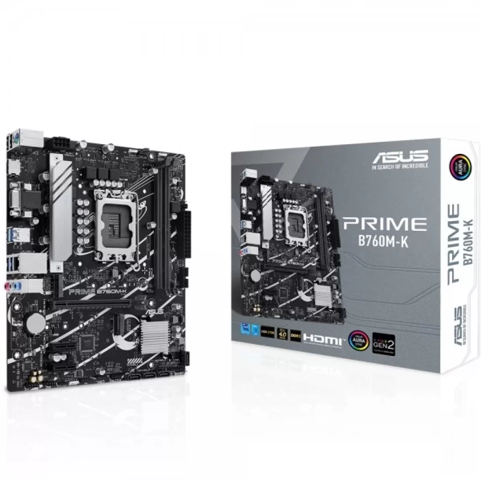 ASUS PRIME B760M-K DDR5 5333mhz(OC) Intel Soket 1700 mATX Anakart