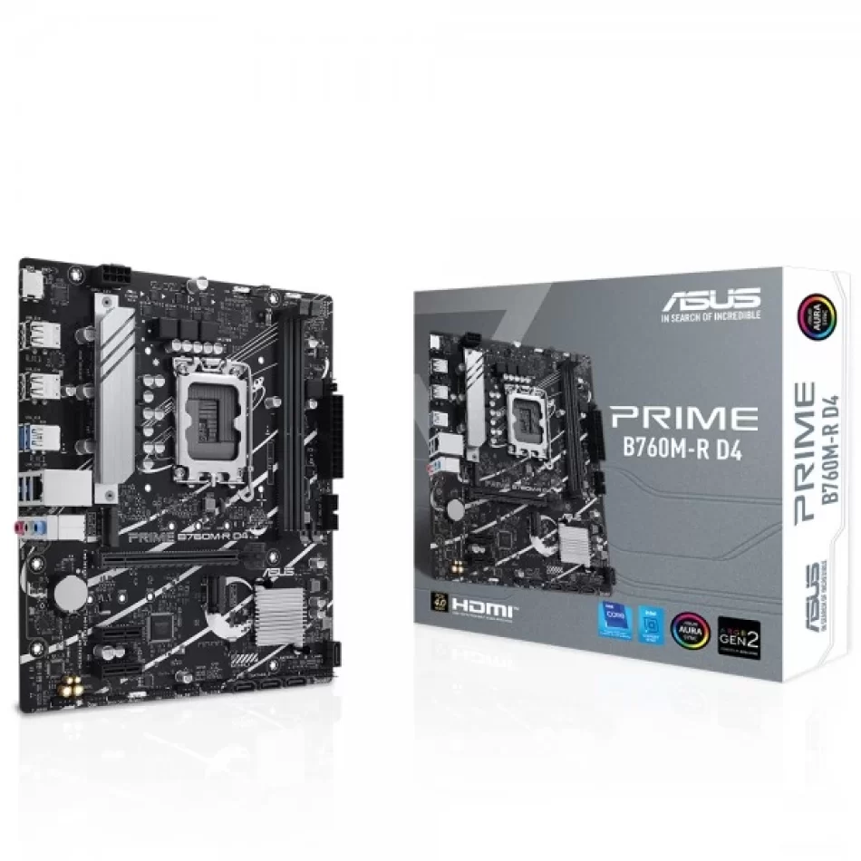 ASUS PRIME B760M-R D4 5333mhz(OC) DDR4 Intel Soket 1700 mATX Anakart