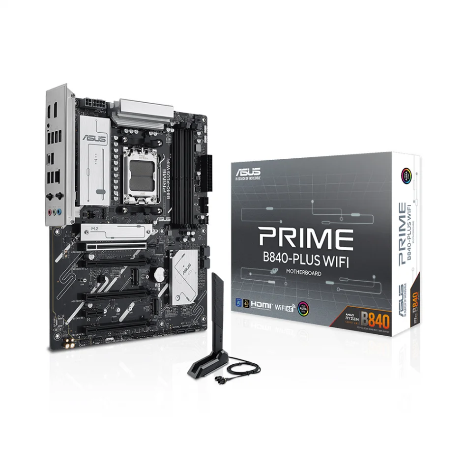 ASUS PRIME B840-PLUS WIFI 7600MHz(OC) DDR5 AMD Soket AM5 ATX Anakart