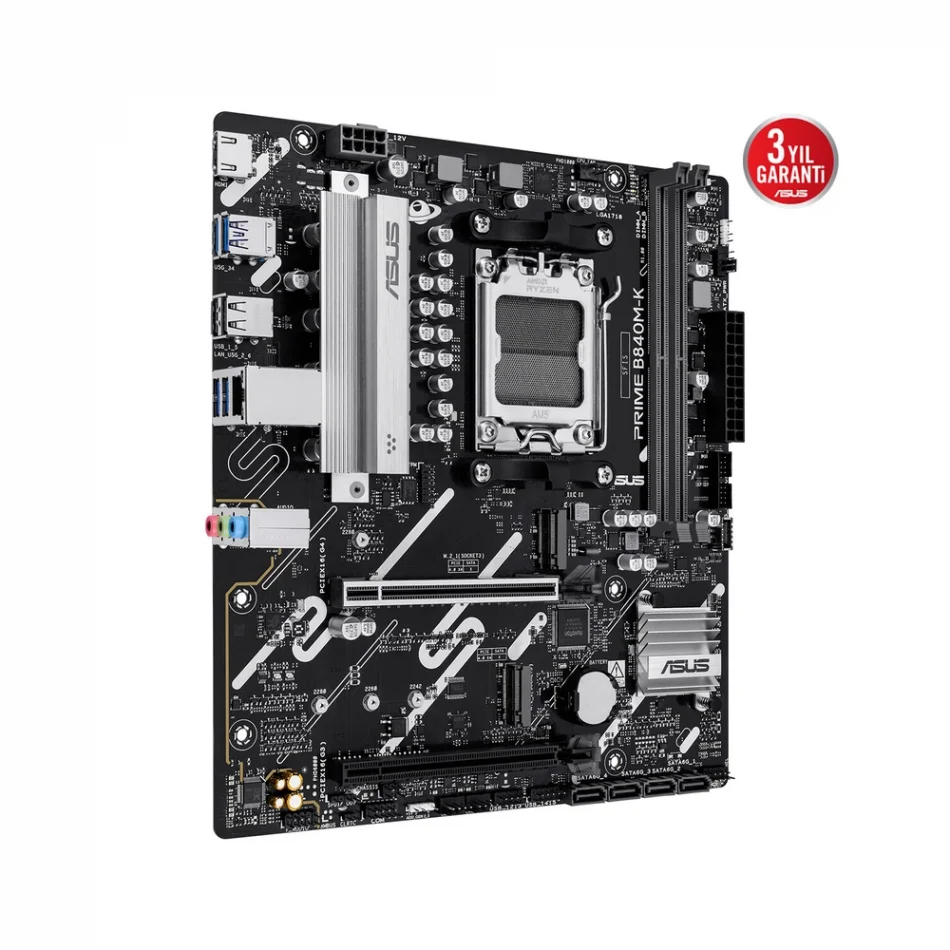 ASUS Prime B840M-K 8000MHz(OC) DDR5 AMD Soket AM5 ATX Anakart