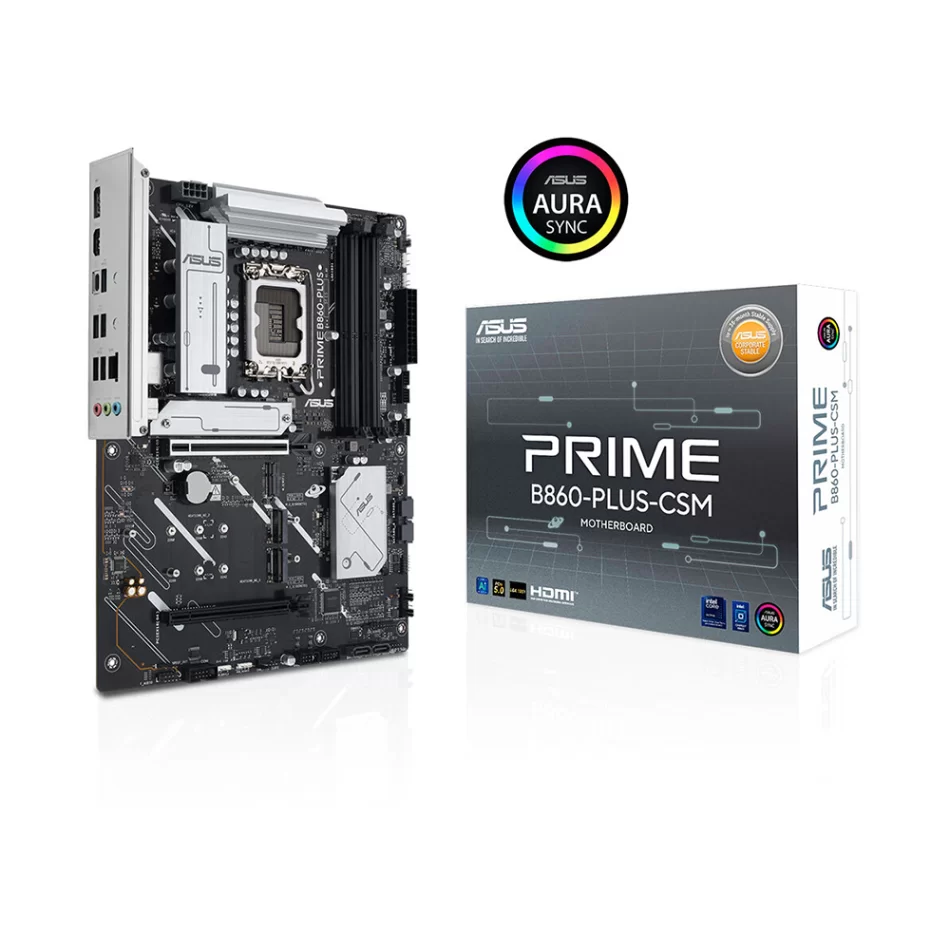 ASUS PRIME B860-PLUS CSM DDR5 8666MHz(OC) Intel Soket 1851 ATX Anakart