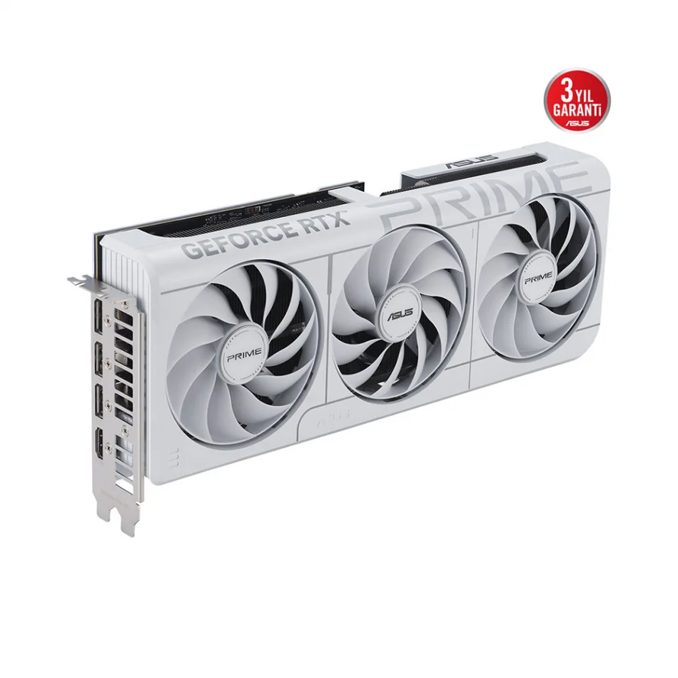 ASUS PRIME GeForce RTX 5070 OC White Edition 12GB GDDR7 192 Bit NVIDIA DLSS 4 Beyaz Ekran Kartı