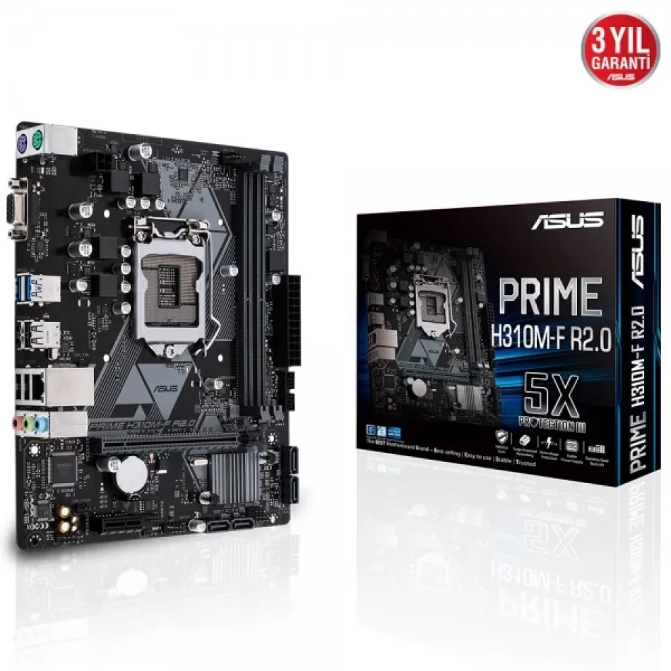 ASUS PRIME H310M-F R2.0 DDR4 2666MHz(OC) Intel Soket 1151 mATX Anakart