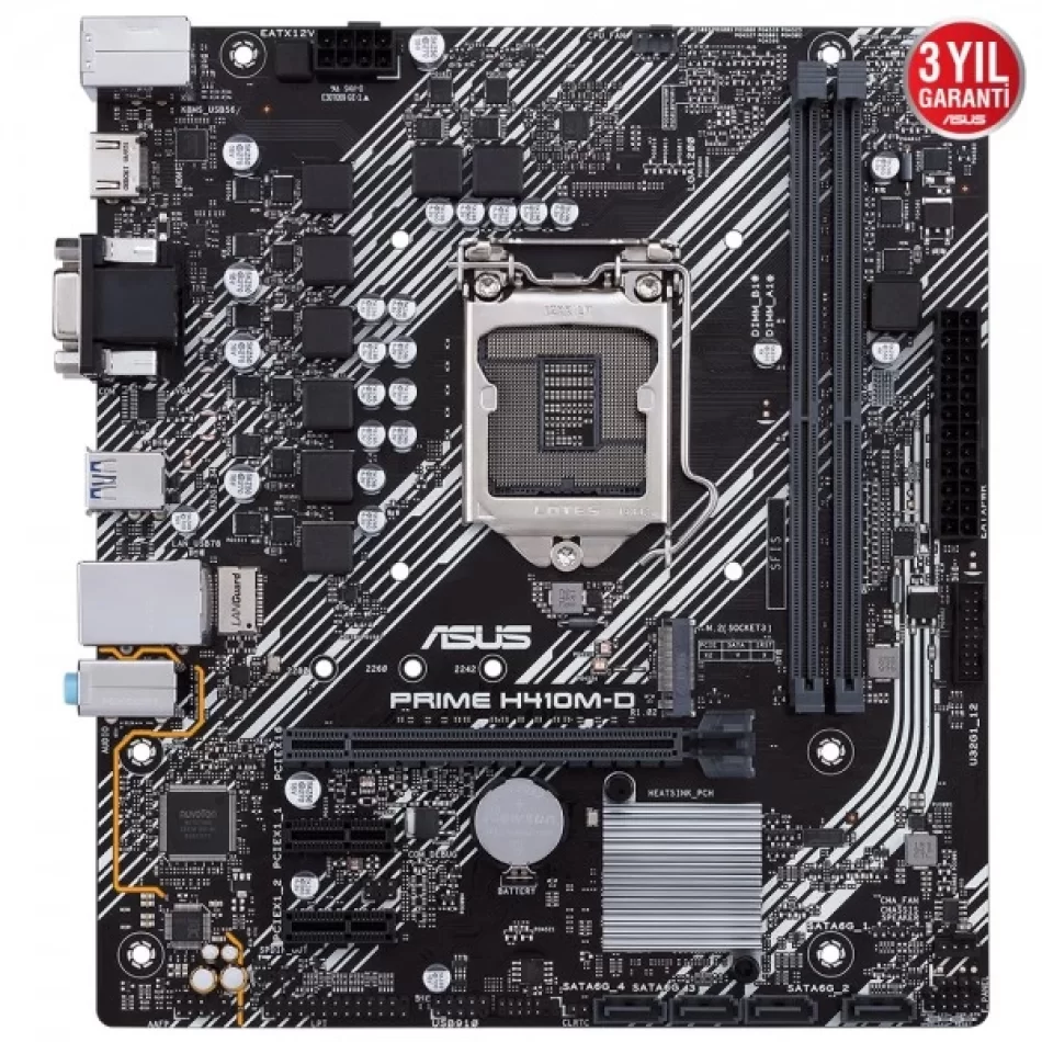 ASUS PRIME H410M-D 2933MHz DDR4 Intel Soket 1200 mATX Anakart