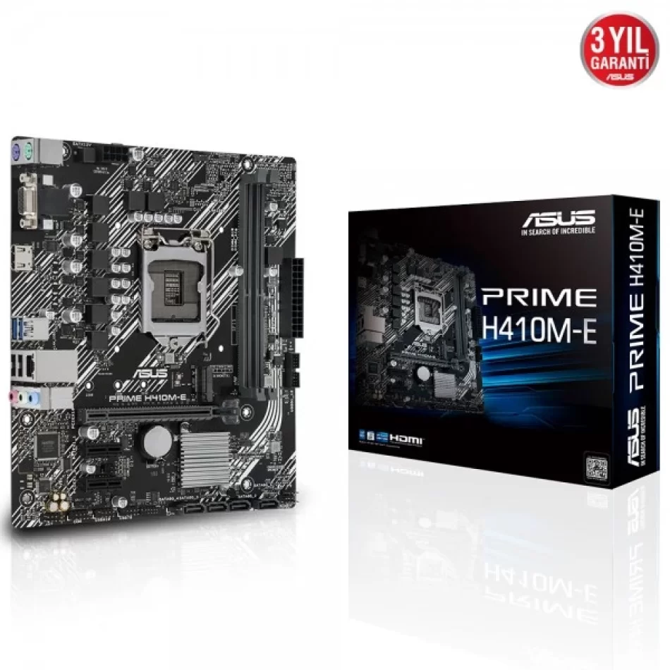 ASUS PRIME H410M-E 2933MHz DDR4 Intel Soket 1200 mATX Anakart