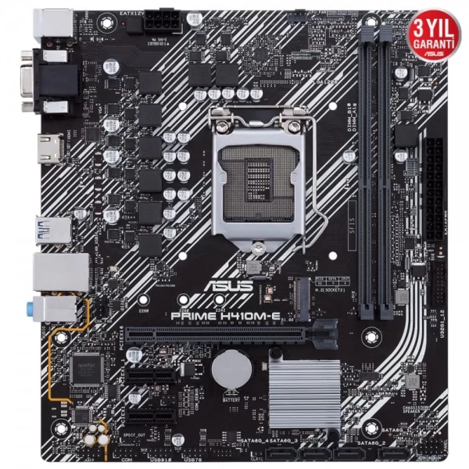 ASUS PRIME H410M-E 2933MHz DDR4 Intel Soket 1200 mATX Anakart