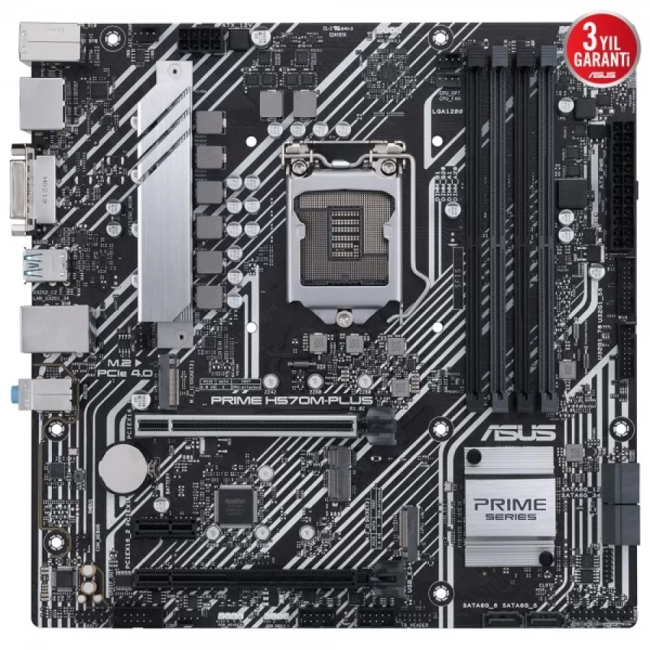 ASUS PRIME H570M-PLUS 4600MHz(OC) DDR4 Intel Soket 1200 mATX Anakart