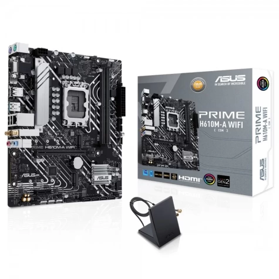 ASUS PRIME H610M-A WIFI 5600MHz DDR5 Intel Soket 1700 mATX Anakart