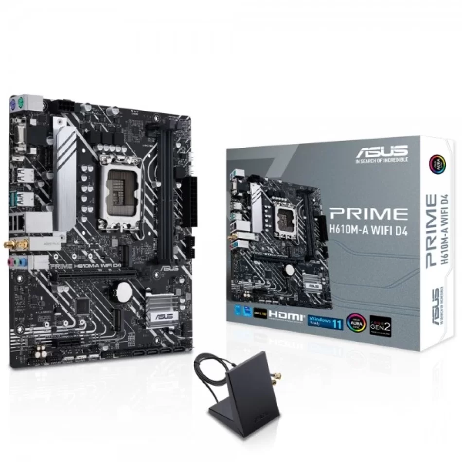 ASUS PRIME H610M-A WIFI D4 3200MHz DDR4 Intel Soket 1700 ATX Anakart