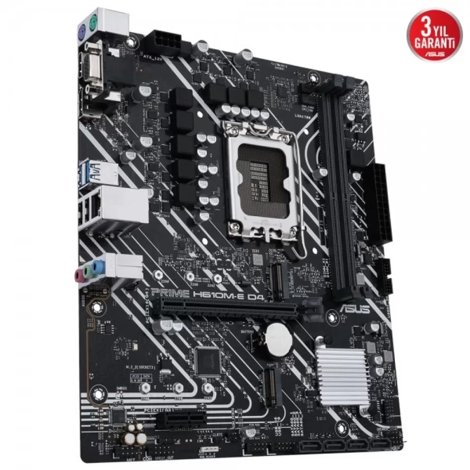 ASUS PRIME H610M-E D4-CSM DDR4 3200MHz Intel Soket 1700 mATX Anakart