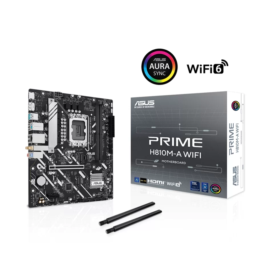 ASUS PRIME H810M-A WIFI DDR5 6400MHz(OC) Intel Soket LGA1851 mATX Anakart