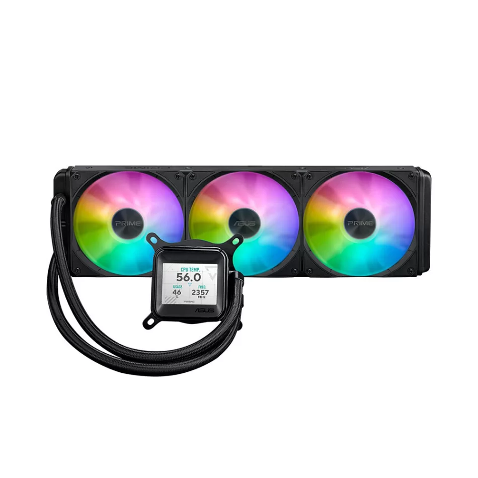ASUS Prime LC 360 ARGB LCD 360mm. Intel 1851-1700 / AMD AM5 Uyumlu İşlemci Sıvı Soğutucu