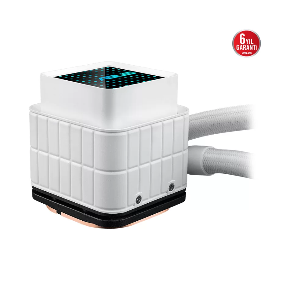 ASUS Prime LC 360 ARGB White 360mm. Intel 1851-1700 / AMD AM5 Uyumlu Beyaz İşlemci Sıvı Soğutucu