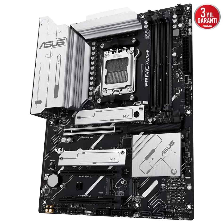 ASUS PRIME X870-P 8000MHz(OC) DDR5 AMD Soket AM5 ATX Anakart