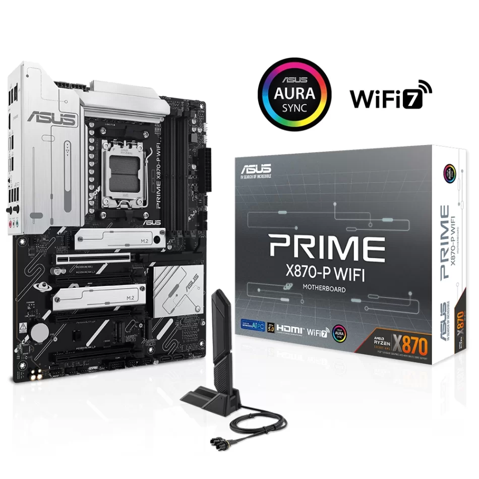 ASUS PRIME X870-P WIFI 8000MHz(OC) DDR5 AMD Soket AM5 ATX Anakart