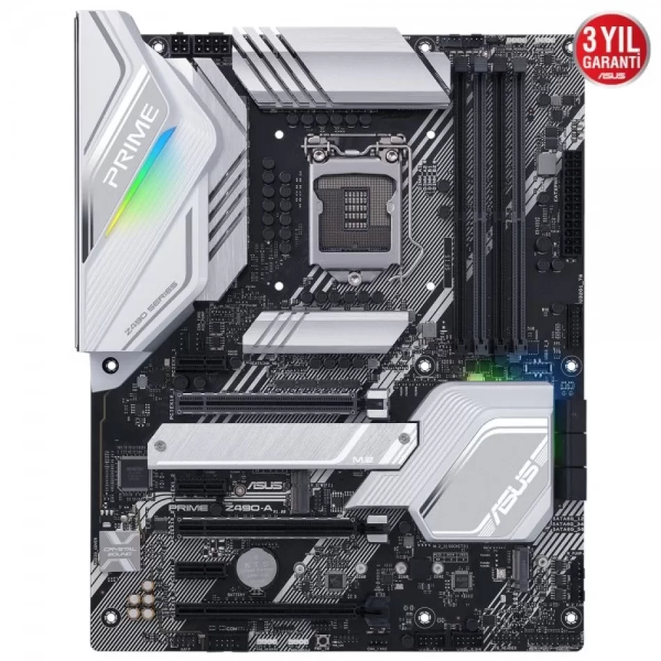 ASUS PRIME Z490-A 4800MHz(OC) DDR4 Intel Soket 1200 ATX Anakart