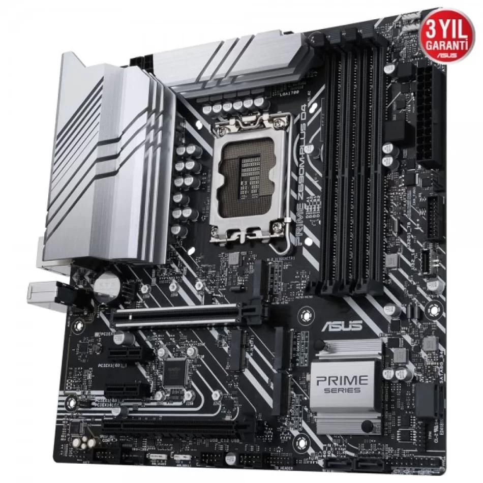 ASUS PRIME Z690M-PLUS D4 5333mhz(OC) DDR4 Intel Soket 1700 mATX Anakart