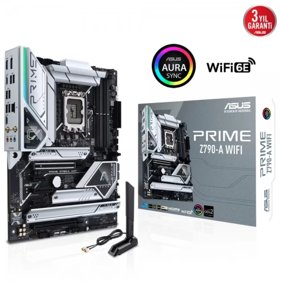 ASUS PRIME Z790-A WIFI DDR5 7000MHz(OC) Intel Soket LGA1700 ATX Anakart