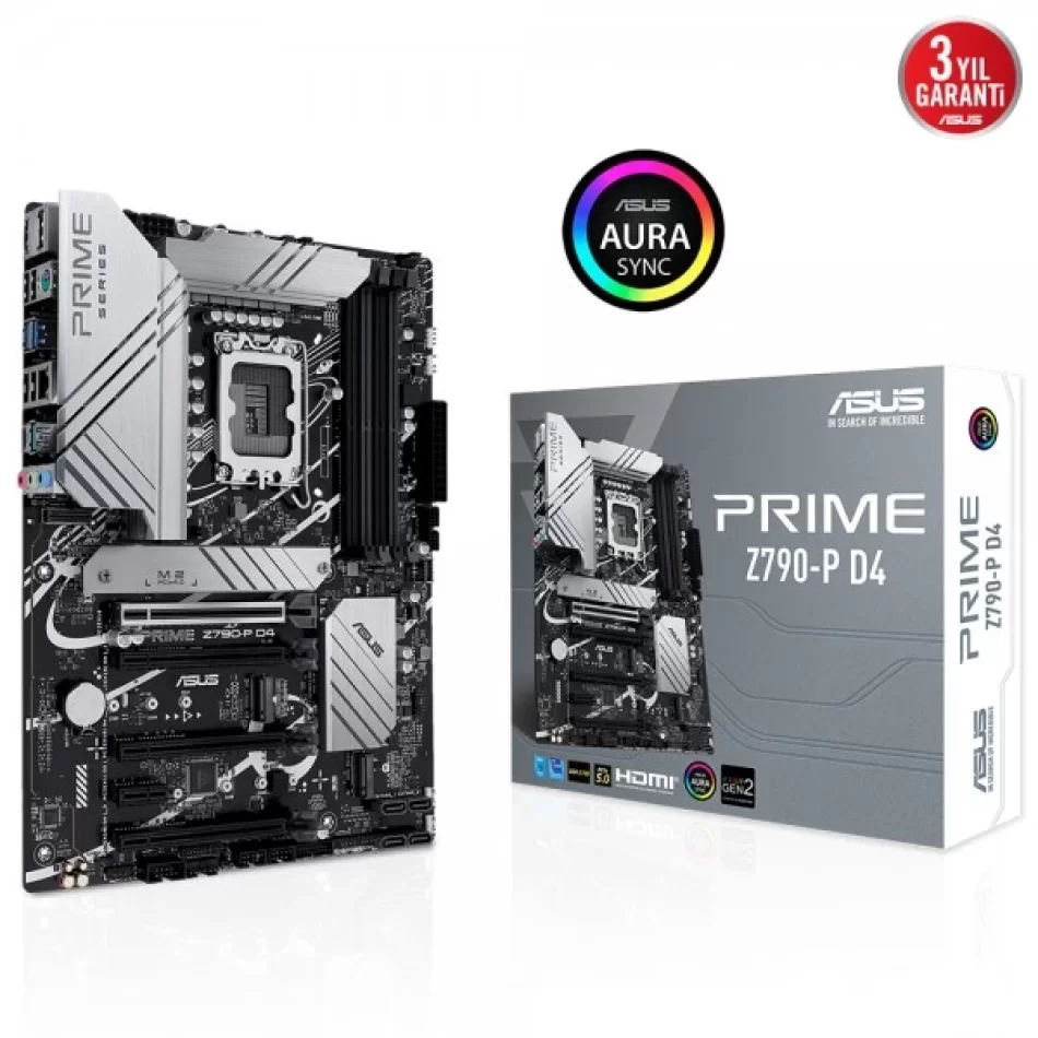 ASUS PRIME Z790-P D4 DDR4 5333MHz Intel Soket 1700 ATX Anakart