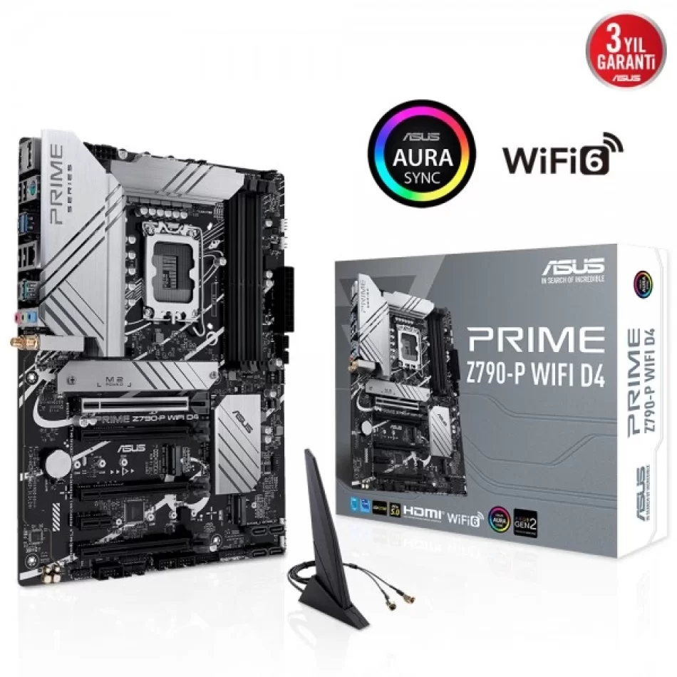 ASUS PRIME Z790-P WiFi D4 5333MHz DDR4 Intel Soket 1700 ATX Anakart