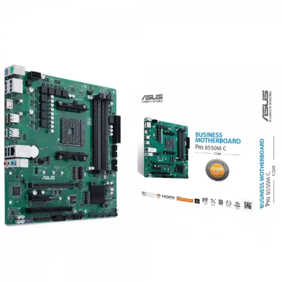 ASUS PRO B550M-C/CSM 4866MHz(OC) DDR4 AMD Soket AM4 mATX Anakart