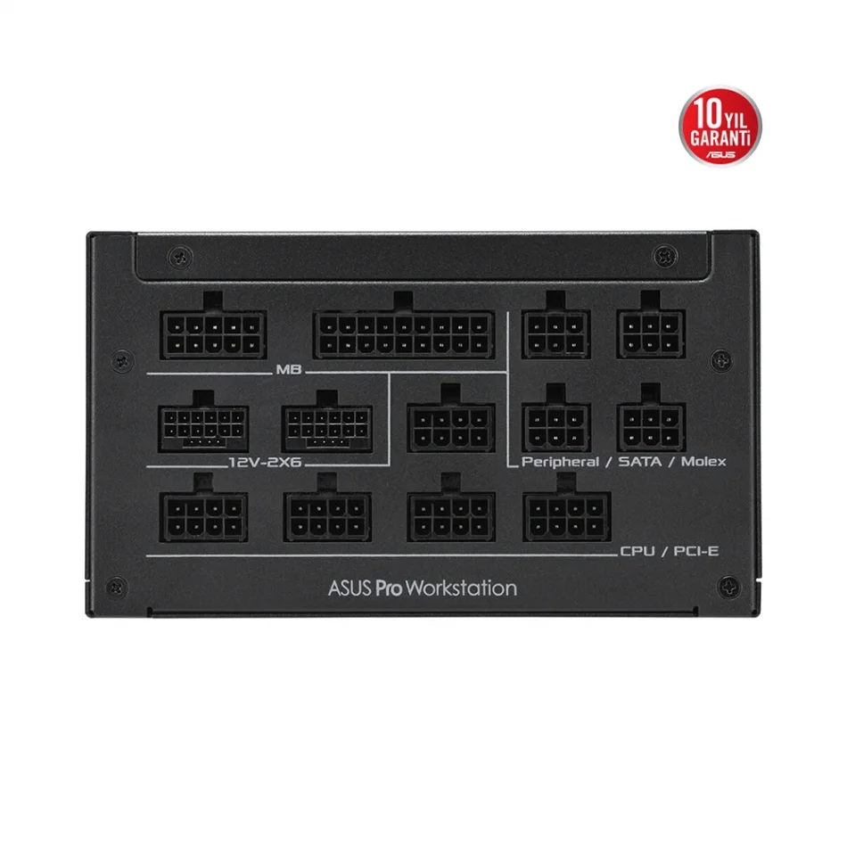 ASUS Pro WS 1600W 80+ Platinum Tam Modüler ATX 3.1 PCIe 5.1 Profesyonel Güç Kaynağı