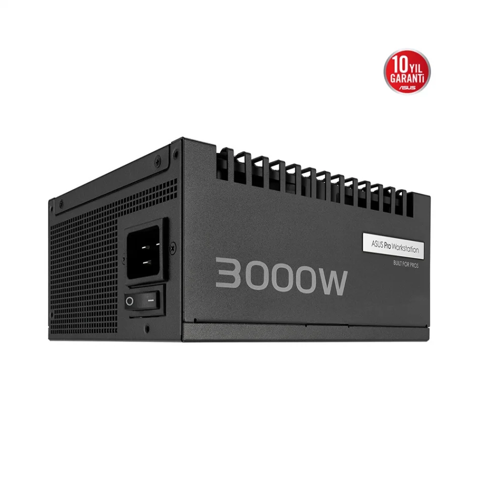 ASUS Pro WS 3000W 80+ Platinum Tam Modüler ATX 3.1 PCIe 5.1 Profesyonel Güç Kaynağı