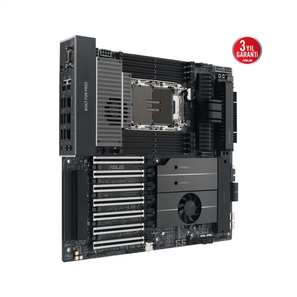 ASUS Pro WS W890E-SAGE-SE 7x PCIe 5.0 x16 Slot Intel Soket LGA4710-2 Xeon Workstation EEB Anakart