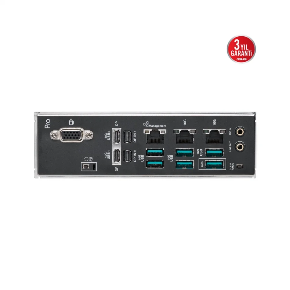 ASUS Pro WS W890E-SAGE-SE 7x PCIe 5.0 x16 Slot Intel Soket LGA4710-2 Xeon Workstation EEB Anakart