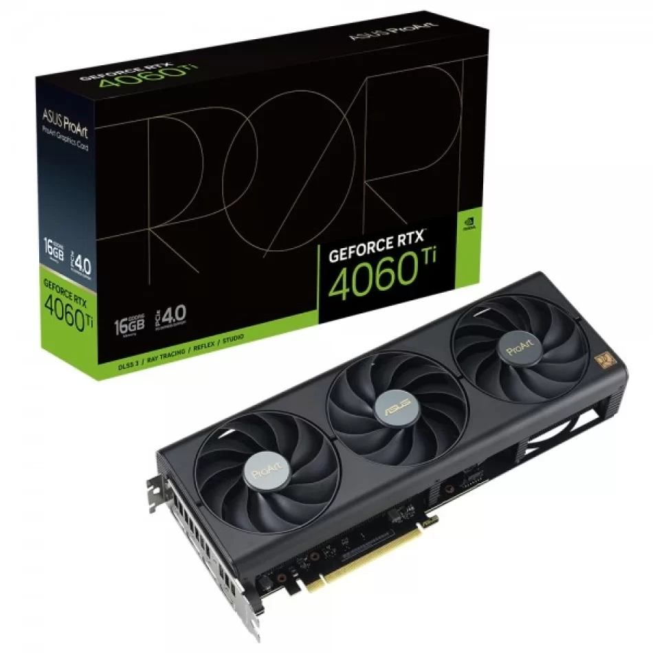 ASUS ProArt GeForce RTX 4060 Ti 16 GB GDDR6 128Bit DX12 NVIDIA DLSS 3 Ekran Kartı