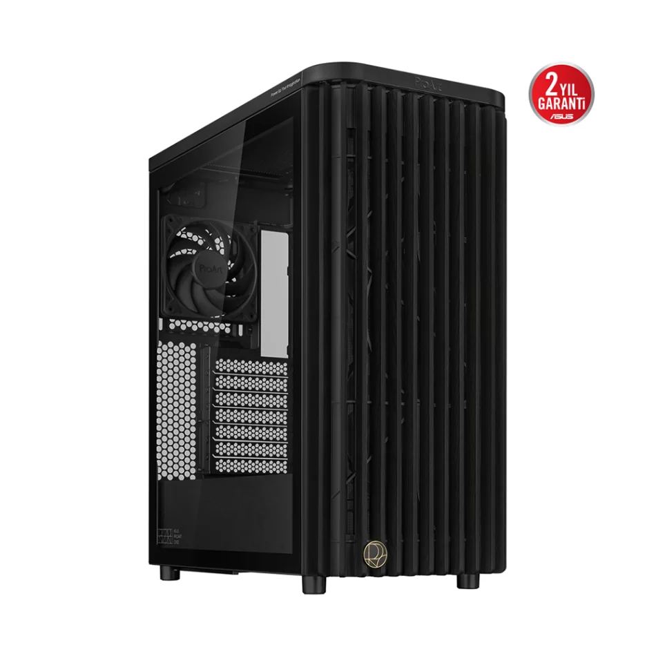 ASUS ProArt PA401 Wood Edition - Temperli Cam Panel Mid-Tower ATX Bilgisayar Kasası