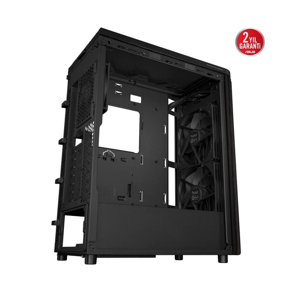 ASUS ProArt PA401 Wood Edition - Temperli Cam Panel Mid-Tower ATX Bilgisayar Kasası