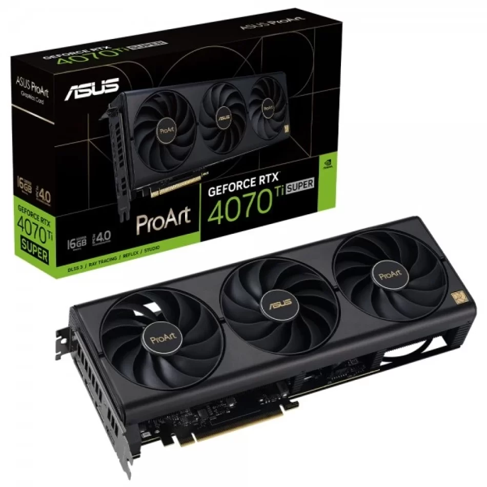 ASUS ProArt RTX 4070 Ti Super 16 GB GDDR6X 256Bit DX12 NVIDIA DLSS 3 Ekran Kartı