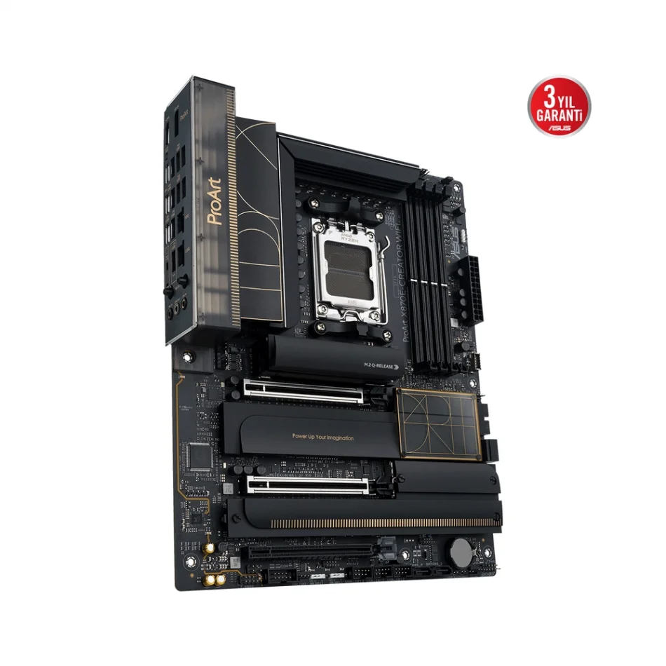 ASUS ProArt X870E-CREATOR WIFI 8000MHz(OC) DDR5 AMD Soket AM5 ATX Anakart