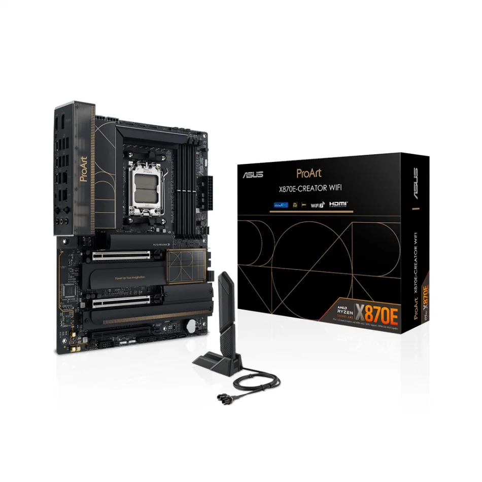 ASUS ProArt X870E-CREATOR WIFI 8000MHz(OC) DDR5 AMD Soket AM5 ATX Anakart