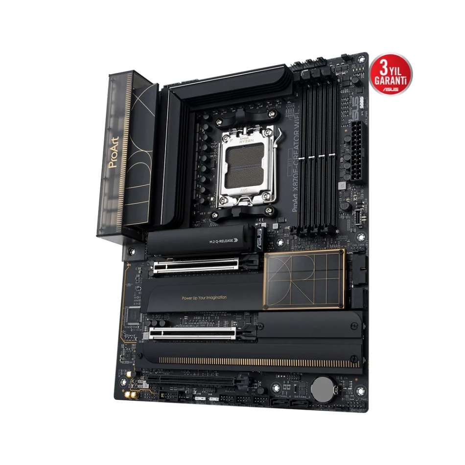 ASUS ProArt X870E-CREATOR WIFI 8000MHz(OC) DDR5 AMD Soket AM5 ATX Anakart