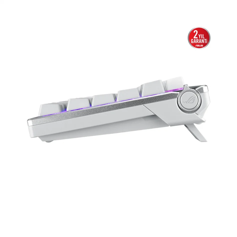 ASUS ROG Azoth %75 TKL OLED Ekranlı Kablosuz NX Snow Switch İngilizce Q Beyaz Gaming Klavye