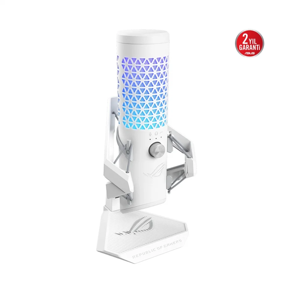ASUS ROG Carnyx RGB White Edition USB 192KHz Beyaz Gaming Mikrofon