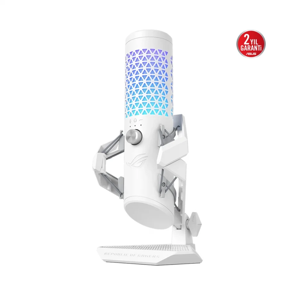 ASUS ROG Carnyx RGB White Edition USB 192KHz Beyaz Gaming Mikrofon