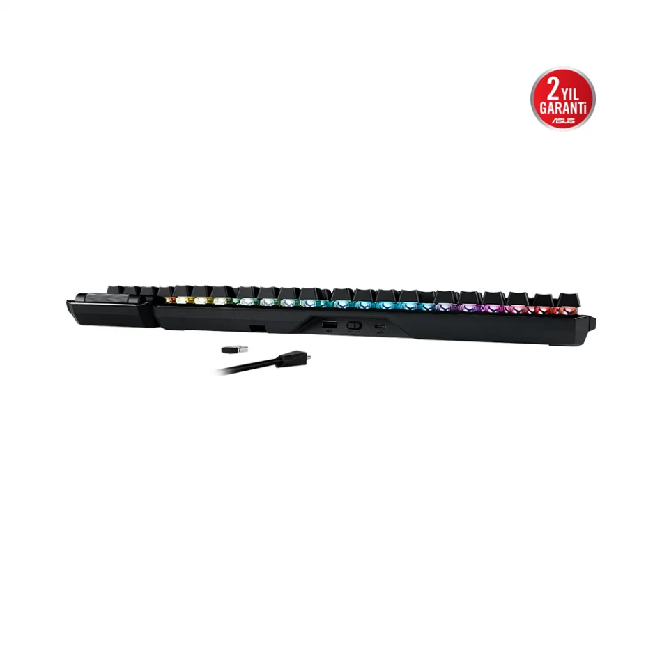 ASUS ROG Claymore II RGB Modüler TKL %80 / %100 Kablosuz Mekanik RX Red Switch İngilizce Q Oyuncu Klavyesi