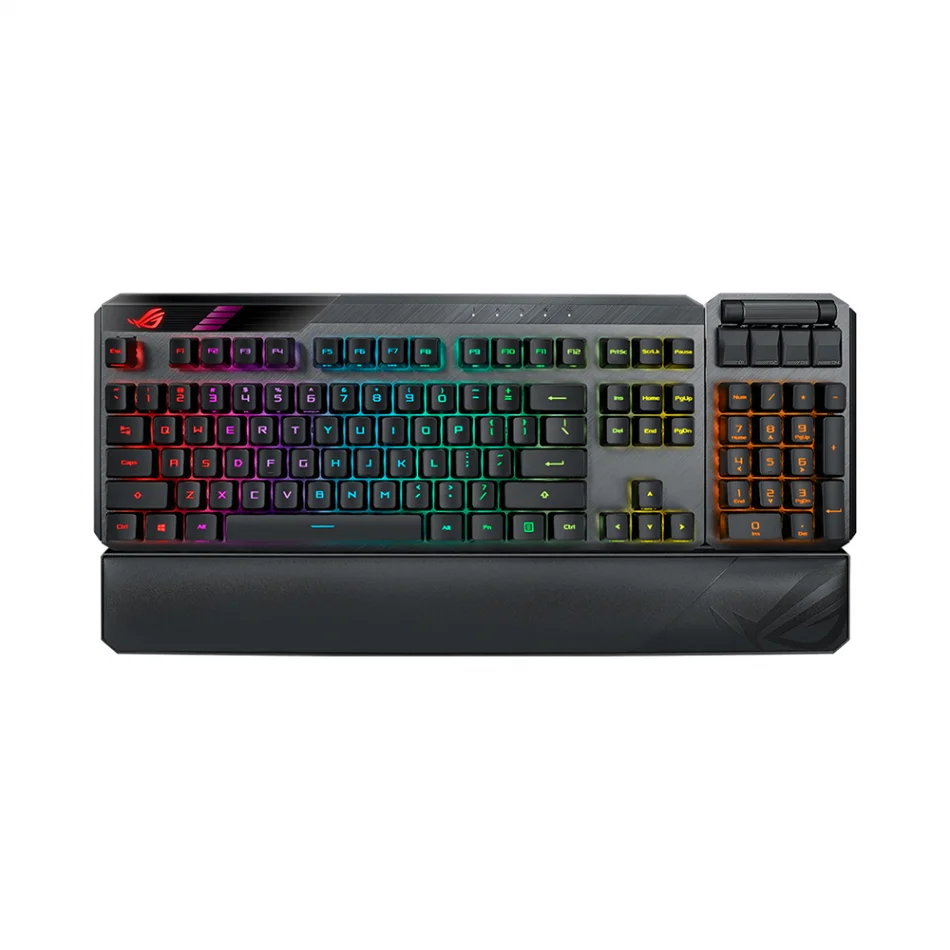 ASUS ROG Claymore II RGB Modüler TKL %80 / %100 Kablosuz Mekanik RX Red Switch İngilizce Q Oyuncu Klavyesi
