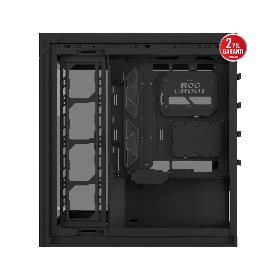 ASUS ROG Cronox ARGB Panoramik Temperli Cam LCD Ekranlı e-ATX Full-Tower Gaming Bilgisayar Kasası