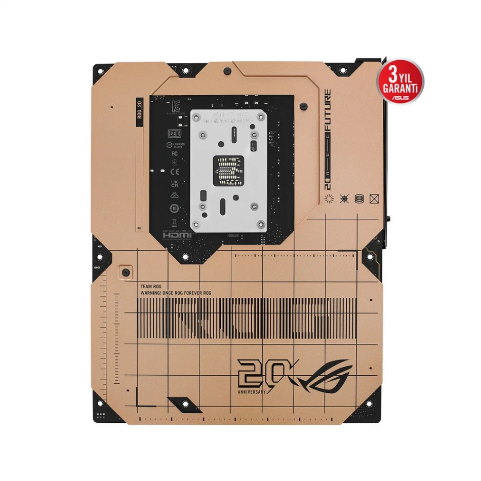 ASUS ROG CROSSHAIR 2006 ROG 20th Anniversary Edition X870E 8600MHz(OC) DDR5 AMD Soket AM5 ATX Anakart