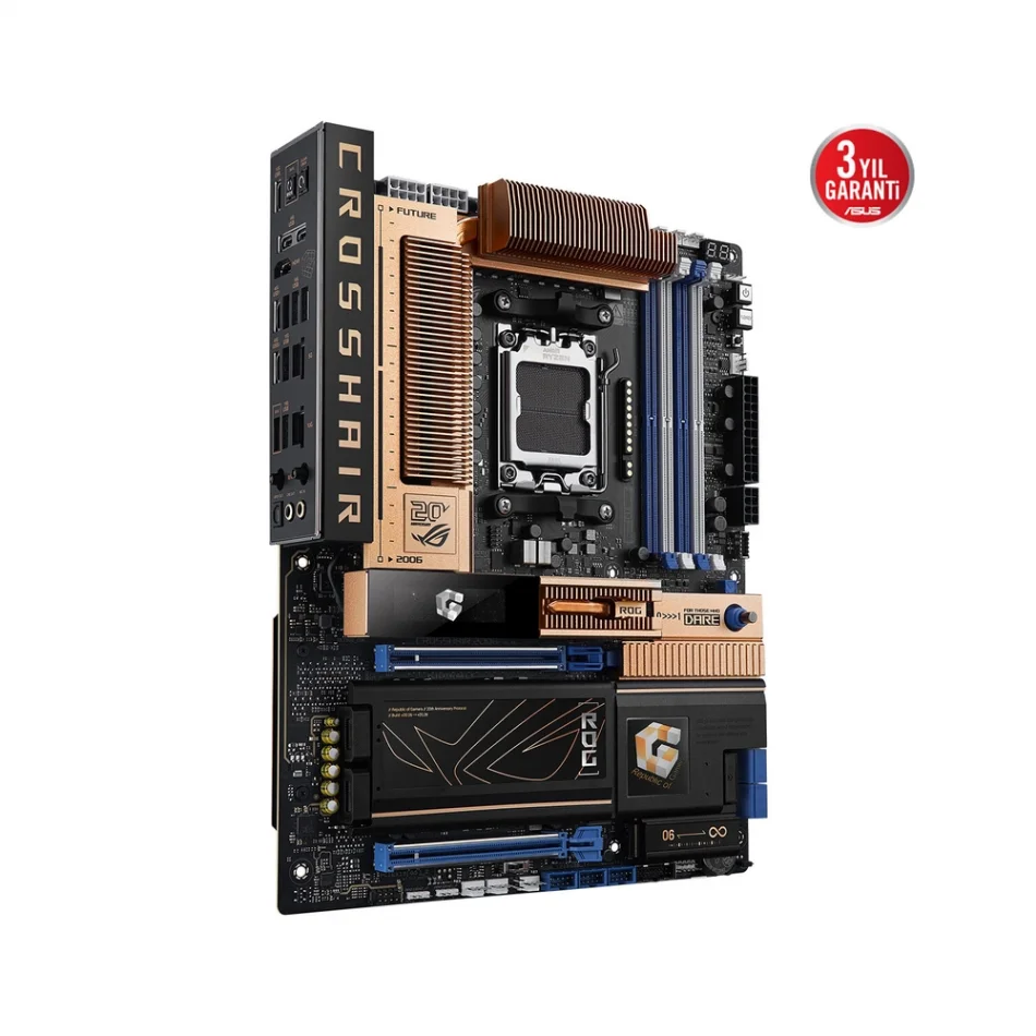ASUS ROG CROSSHAIR 2006 ROG 20th Anniversary Edition X870E 8600MHz(OC) DDR5 AMD Soket AM5 ATX Anakart