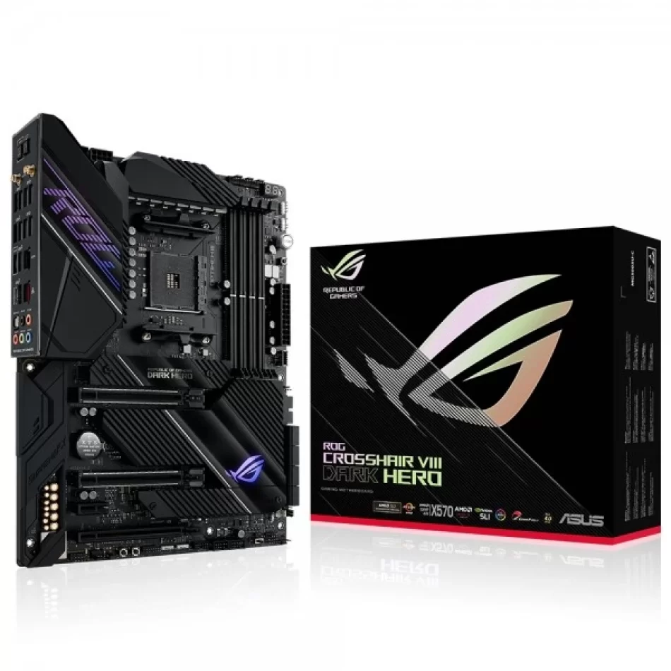 ASUS ROG CROSSHAIR VIII DARK HERO 5100MHz(OC) DDR4 AMD Soket AM4 ATX Anakart