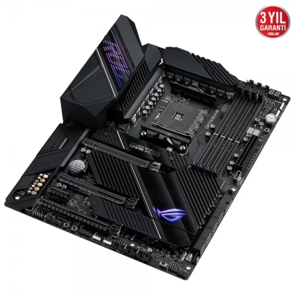 ASUS ROG CROSSHAIR VIII DARK HERO 5100MHz(OC) DDR4 AMD Soket AM4 ATX Anakart