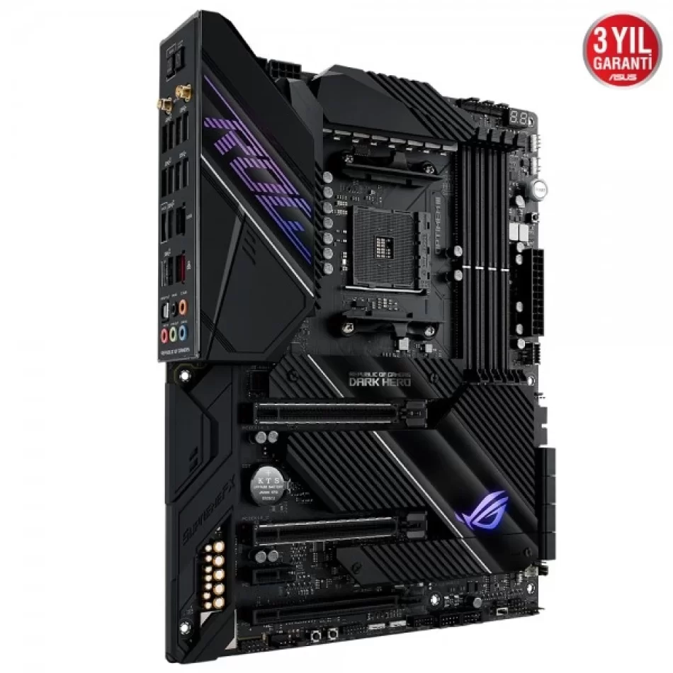 ASUS ROG CROSSHAIR VIII DARK HERO 5100MHz(OC) DDR4 AMD Soket AM4 ATX Anakart